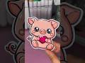 This pig sticker turned out so cute 🐷💖 (kawaii drawing) #shorts #art