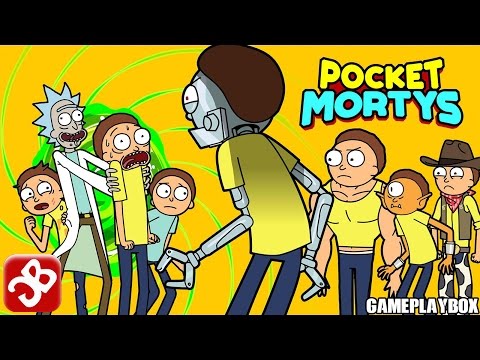Pocket Mortys (By adult swim games ) - iOS/Android - Gameplay Video