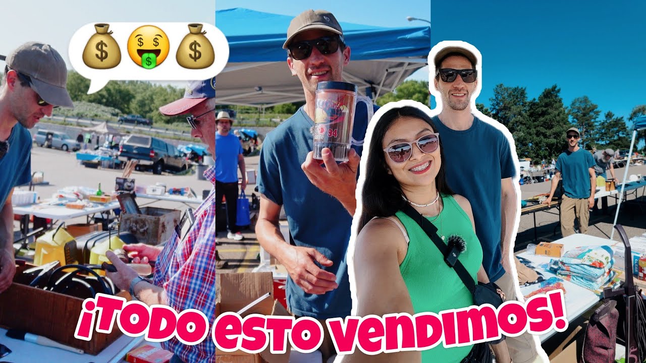 FUIMOS A VENDER A UN MERCADO DE PULGA 2024🤑💰💕| TODO ESTO VENDIMOS 😱😳🤑  (flea market)