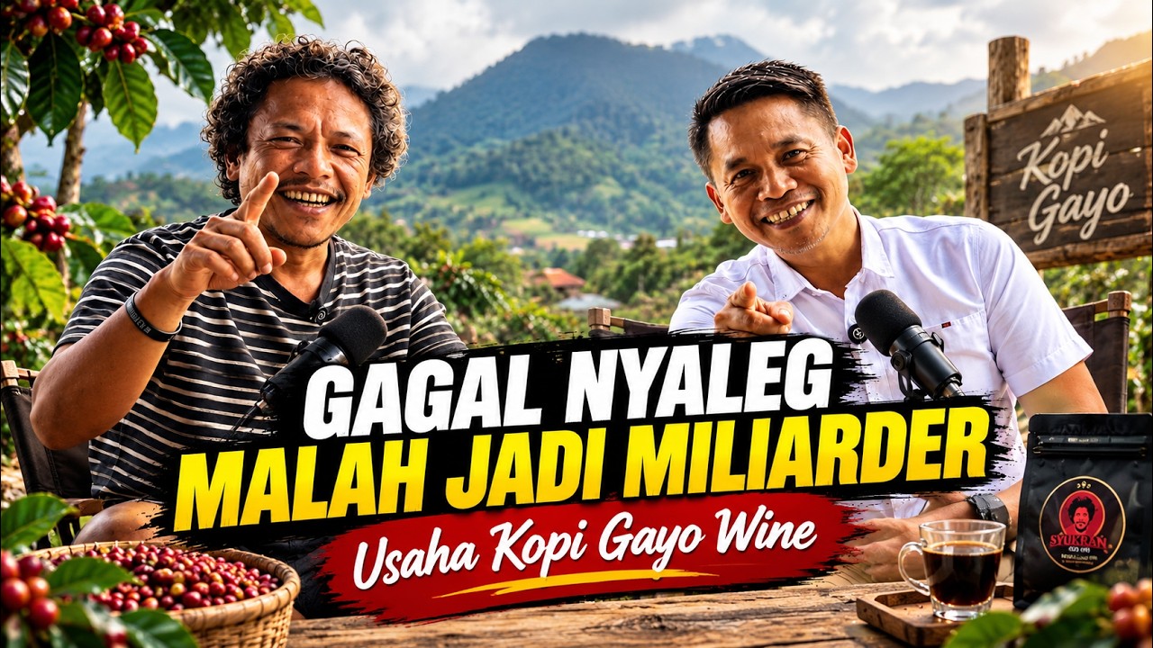 GAGAL NYALEG MALAH JADI MILIARDER! Perjalanan Bisnis Syukran Kopi Gayo Wine hingga Tembus Dubai