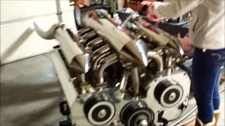 12 Rotor Engine Running- Different Angles