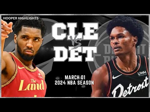 Cleveland Cavaliers vs Detroit Pistons Full Game Highlights | Mar 1 | 2024 NBA Season