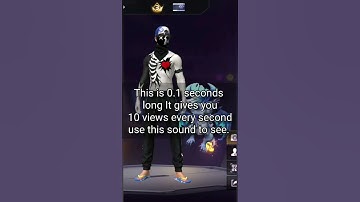 This is 0.1 seconds long It gives you 10 views every seconduse this sound to see. #freefire #shorts