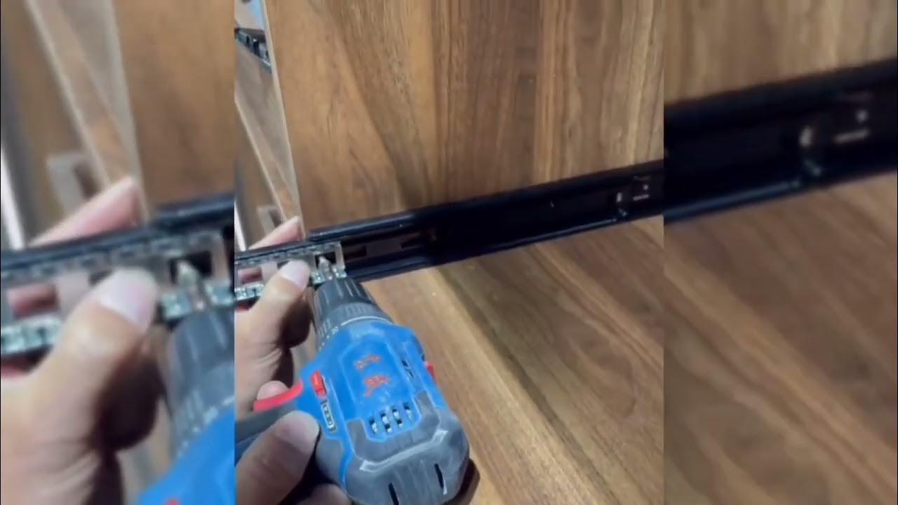 heavy duty drawer slide rail soft close locking undermount telescopic