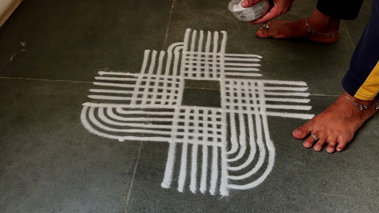 Easy 4*4 padikolam designs| Simple muggulu designs| easy rangoli designs| Beginners kolam