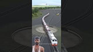 kereta Api Cepat Melintasi Persilangan Turntable 3 kereta Api #train #automobile #indianrailways