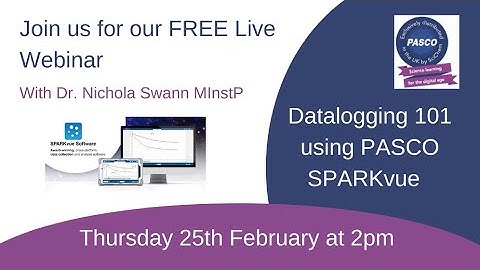 Datalogging 101 using PASCO SPARKvue  Recording 1