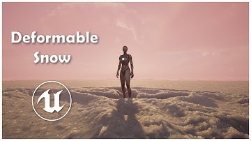 High Precision Deformable Snow for 100+ Actors in UE5.3  | WIP