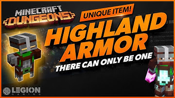 Minecraft Dungeons - HIGHLAND ARMOR | Unique Item Guide