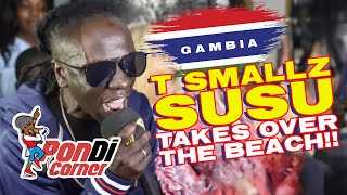 T SMALLZ SUSU TAKES OVER THE BEACH WITH SEANI B FOR A SURPRISE PERFORMANCE IN GAMBIA