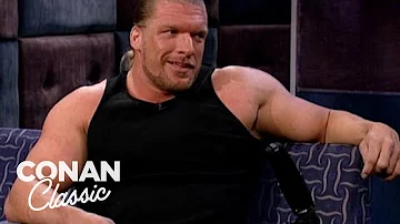 Triple H Loves Playing The Bad Guy | Late Night with Conan O’Brien