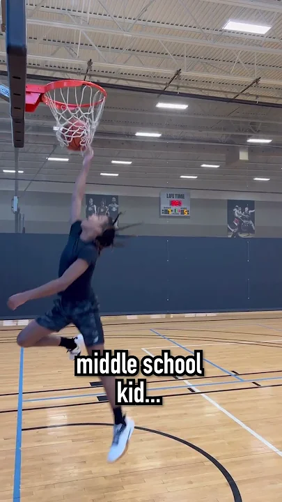 This 5'7 13 Year Old Can DUNK?!