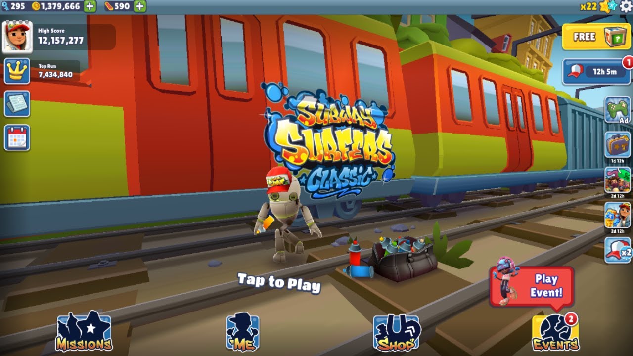 SUBWAY SURFERS GAMEPLAY PC HD 2024 CLASSIC 2024 UNLOCKING TAGBOT