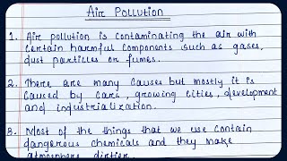 Air pollution essay | Essay writing on air pollution in english | Air pollution essay for students