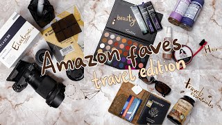 10+ must haves - AMAZON FAVES TRAVEL EDITION | luggage organizer + tracker + hair and more