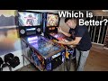 Virtual pinball machine vs real pinball machine