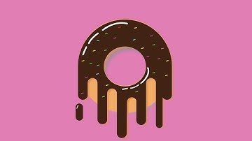 How to create flat chocolate donuts in adobe illustrator