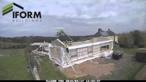 IFORM BUILDINGS passive timber frame residential show home build timelapse