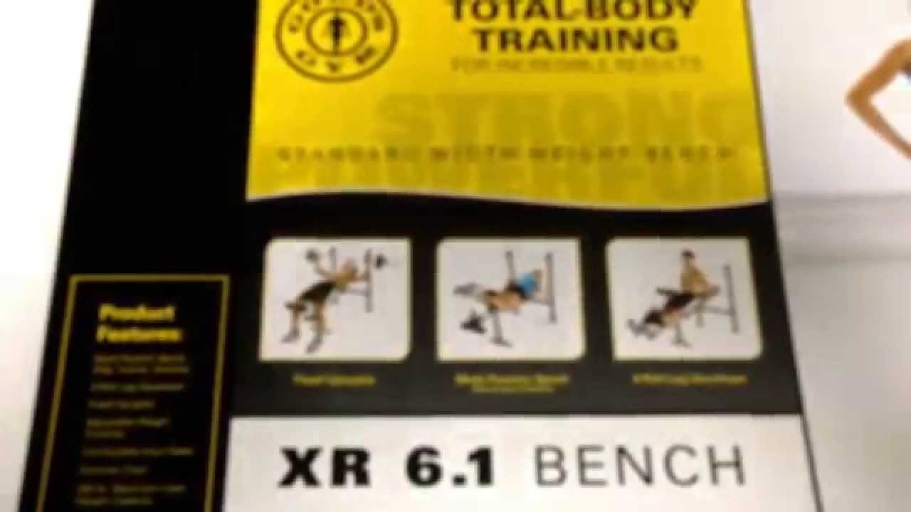 Gold S Gym Xr 10 1 Exercise Chart