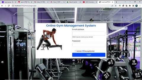 Online Gym Management System Using ASP.Net SQL Server and C#.Net