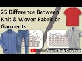 25 Difference between Knit & Woven Fabric or Garments