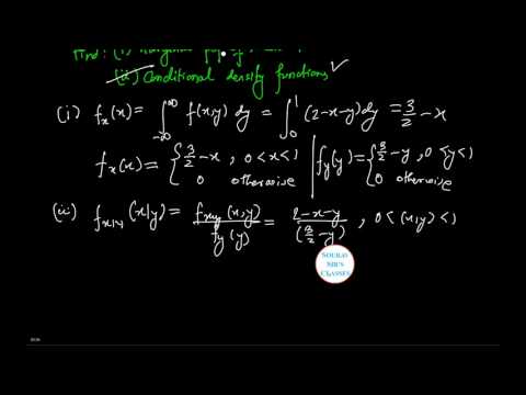 MARGINAL PROBABILITY AND CONDITIONAL DENSITY FUNCTION JEE main+advanced WBJEE+SRMEEE+MU OET+BITSAT