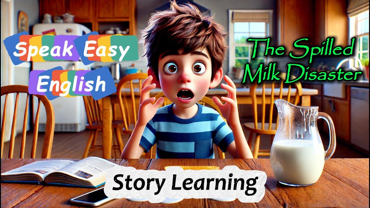 The Spilled Milk Disaster Improve English with Stories Listening