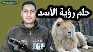 حلم رؤية الاسد وحلم الاسد يجرى خلفى والاسد المسالم والاسد الصغير وتربية الاسد واكل لحم الاسد !!