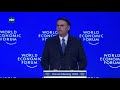 VEJA VÍDEO: Presidente Bolsonaro conquista o mundo pela simplicidade e seriedade em Davos: 'hoje em dia, um preciso do outro'