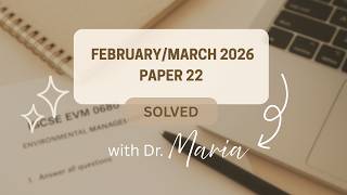 Feb/ March 2026 paper 2 solved exam LIVE (sampling methods & doubts)| Environmental Management IGCSE