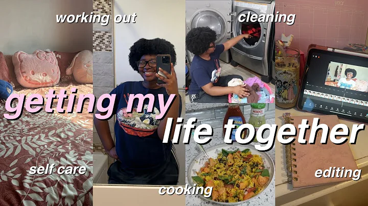 GETTING MY LIFE TOGETHER ☀️🌸| productive vlog: working out, cleaning, self care, cooking, editing