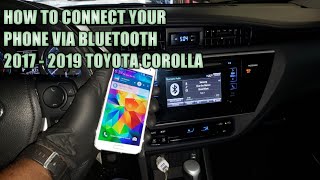 How to connect your phone via bluetooth toyota Corolla screenshot 1