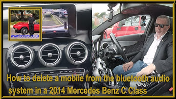 How to delete a mobile from the bluetooth audio system in a 2014 Mercedes Benz C Class