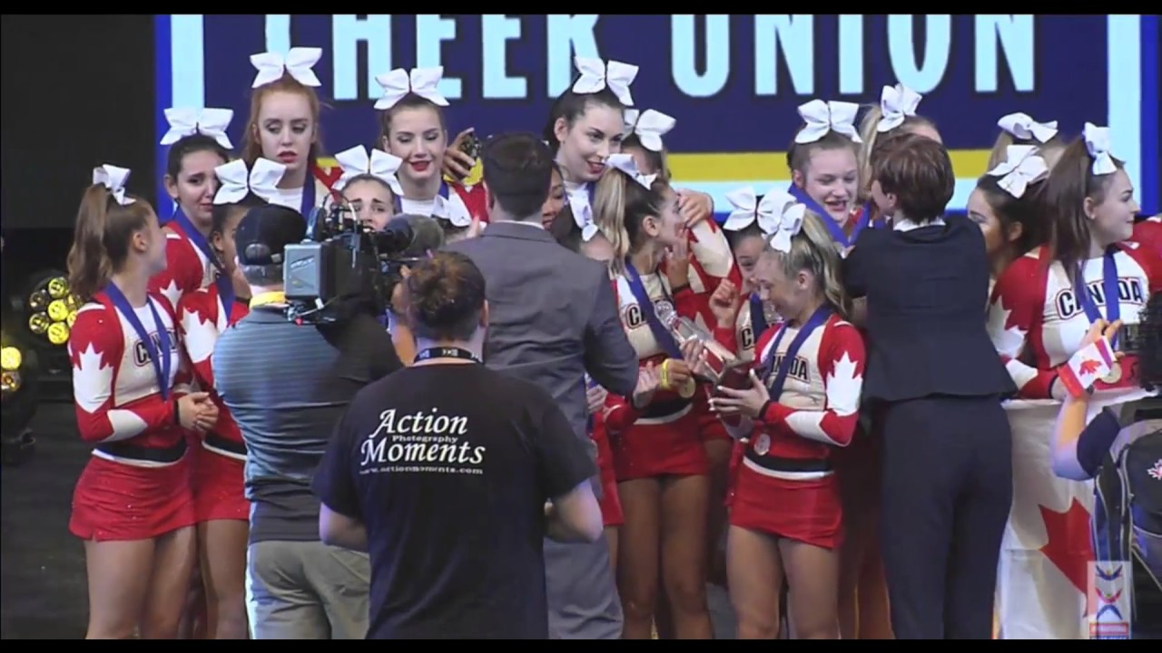 Team Canada Jr Cheer Worlds 2017 Medal Ceremony Edited YouTube