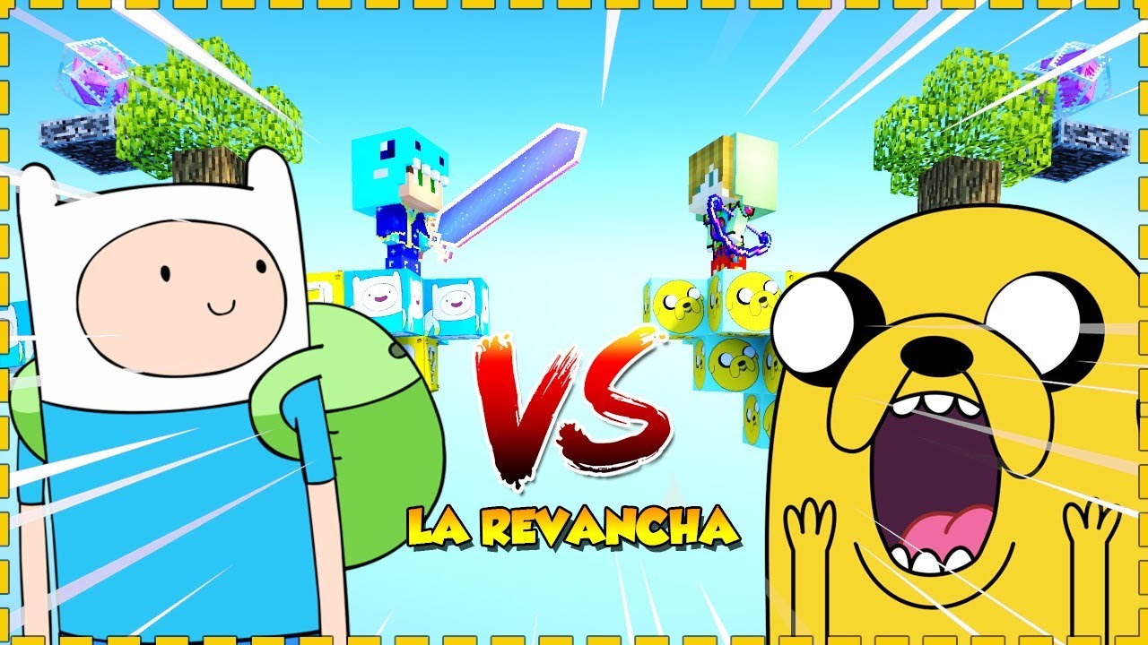 ⁣ISLA de FINN VS ISLA de JAKE ? LA REVANCHA ? MINECRAFT BEBE MILO y VITA