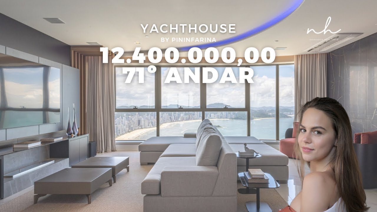 Yachthouse by pininfaria unidade no 71º andar com 4 suítes e 3 vagas completamento mobiliada!