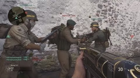 CoD WW2 PS4 -  This cheater has invincibility glitch