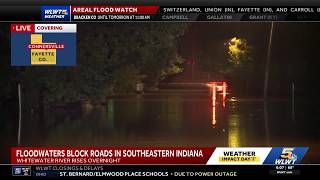 Floodwaters Block Roads, Prompt Evacuations In Southeastern Indiana