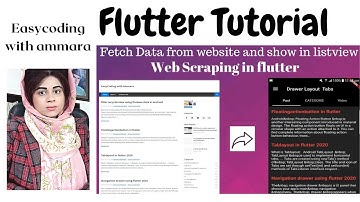 4 Flutter Full Project | Web scraping in flutter | how to fetch data from webiste | Show in listview