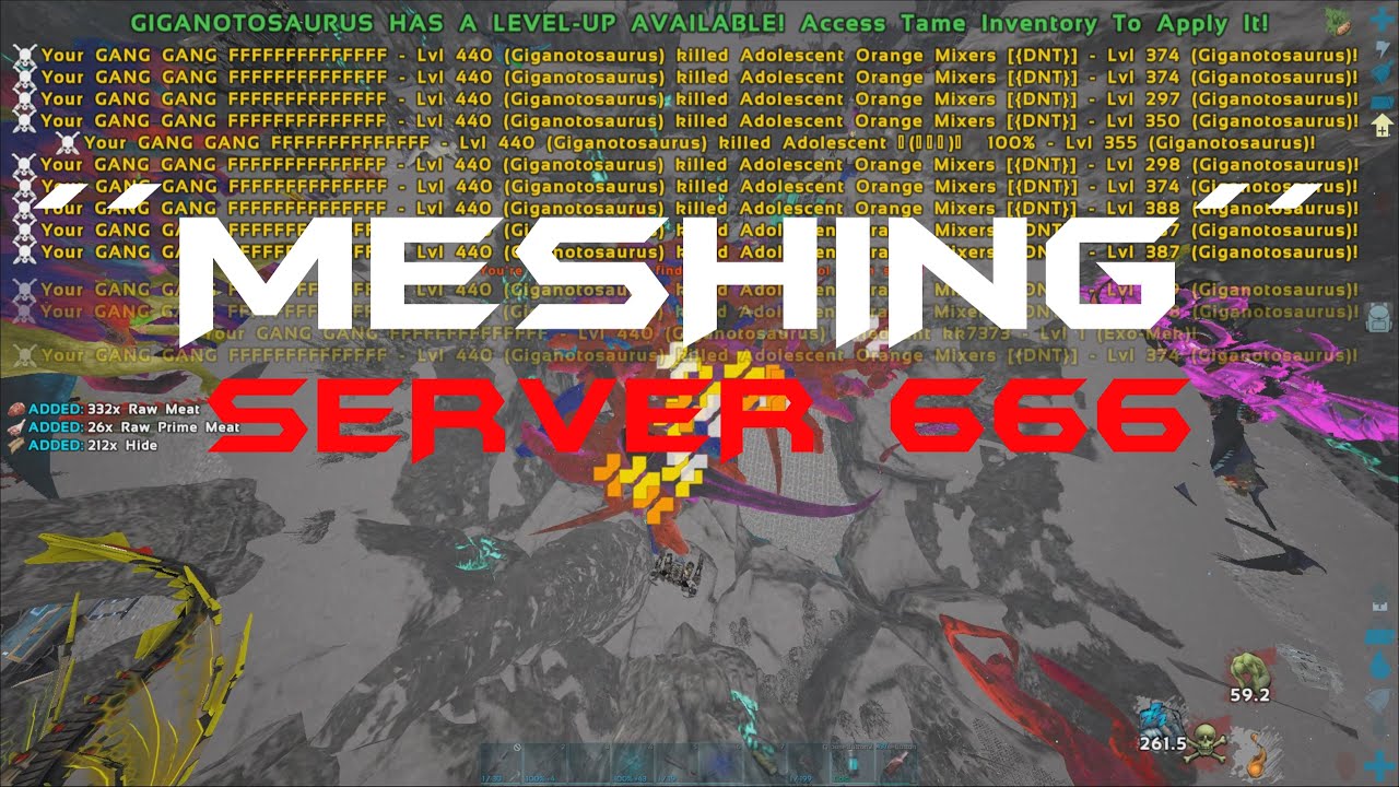 ARK OFFICIAL PVP - GANG GANG - MEATRUNNING 666