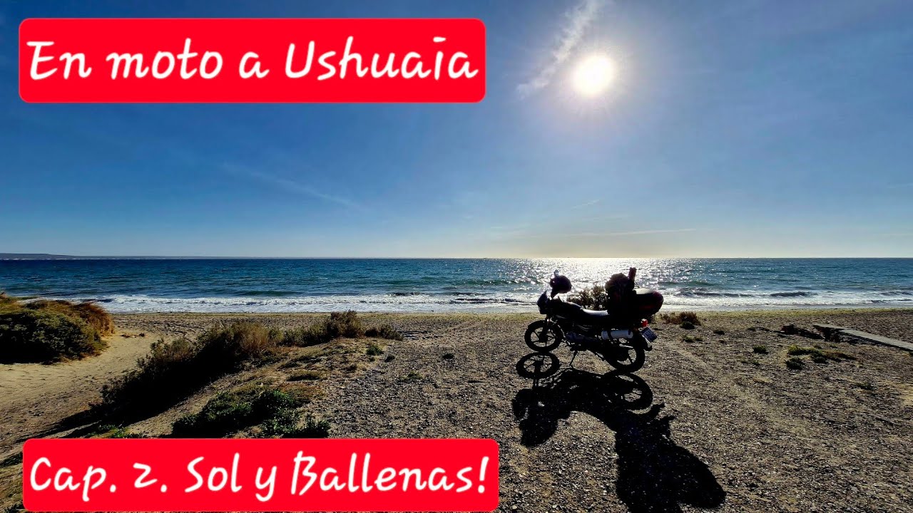 Cap. 2. Rio Colorado (Río Negro) a Puerto Madryn (Chubut). Viajo en moto, con más ganas que motor!
