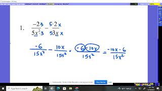 Algebra 2 Chapter 10 Practice Test #1-2
