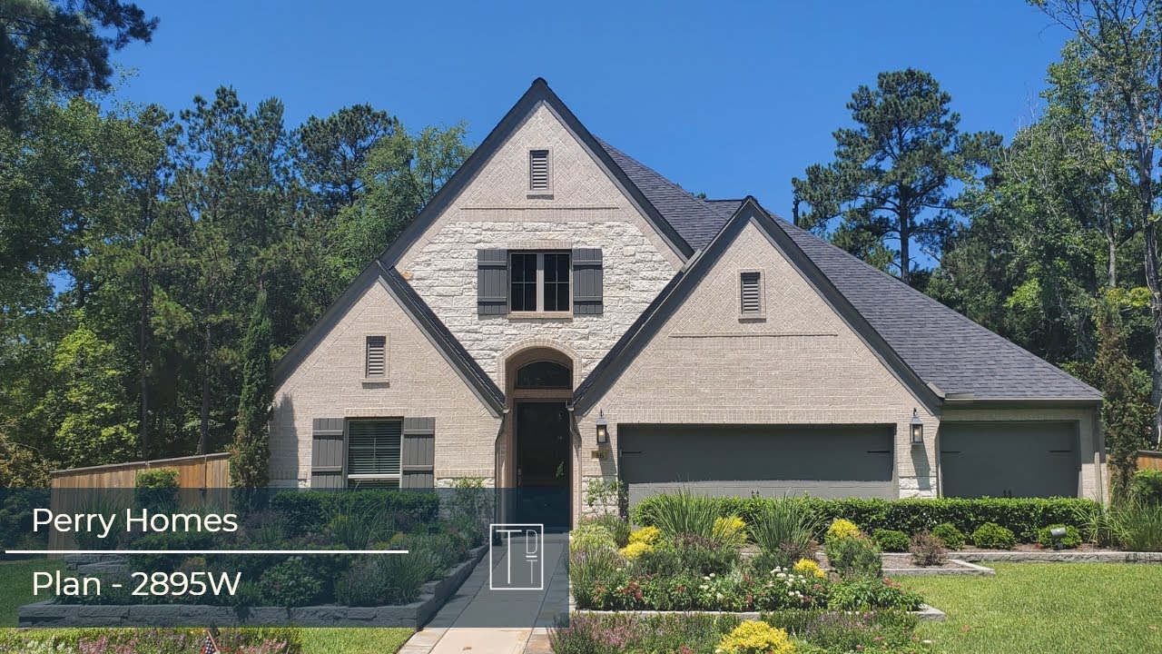 Perry Homes 2895W Model Home Tour Woodforest YouTube