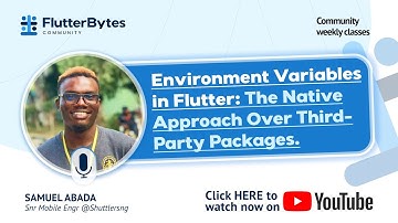 Environment Variables in Flutter: The Native Approach over Third Party Packages