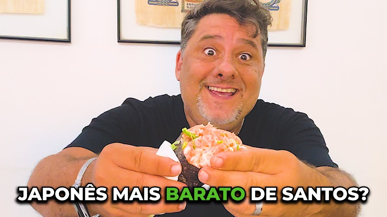 TEMAKI a 10 REAIS em Santos, pedi esse JAPÔNES BARATO por DELIVERY