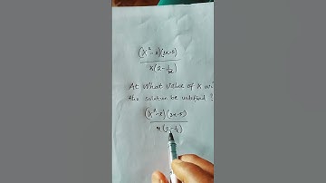 How to determine the value of x for which a solution is undefined. #maths #shorts #mathematics