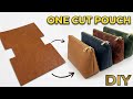 DIY Zipper Pouch | How to Make a Pouch with One Cut | Very Easy l Learn