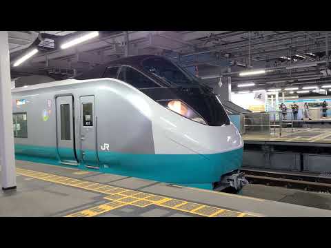 品川駅を発車するE657系K17編成 フレッシュひたち(緑)