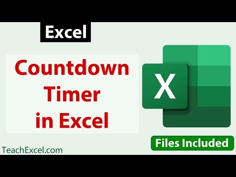 Countdown Timer in Excel
