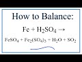 Balancing Chemical Equations Concepts
